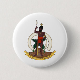 Badge Rond 5 Cm emblème du vanuatu