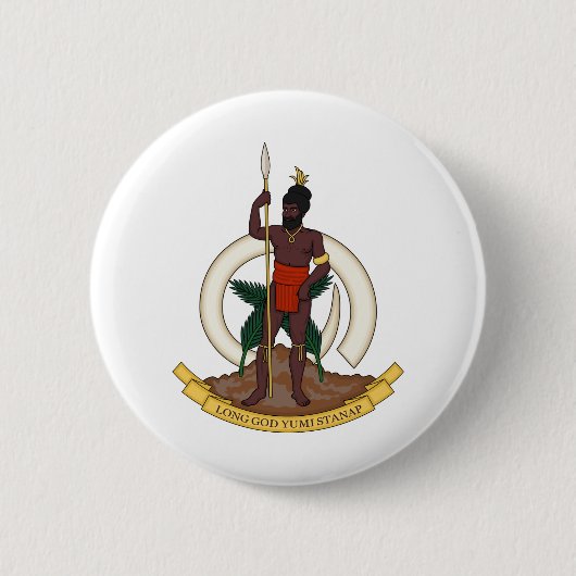 Badge Rond 5 Cm emblème du vanuatu (Devant)