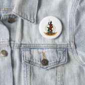 Badge Rond 5 Cm emblème du vanuatu (En situation)