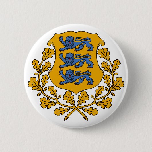 Badge Rond 5 Cm emblème estonia (Devant)