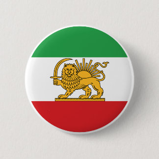 Badge Rond 5 Cm Emblème Historique du Drapeau Lion et Soleil Irani
