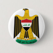 Badge Rond 5 Cm emblème irak (Devant)