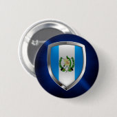 Badge Rond 5 Cm Emblème métallique du Guatemala (Devant & derrière)