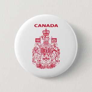 Badge Rond 5 Cm emblème national du Canada