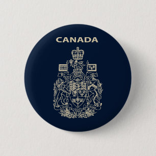 Badge Rond 5 Cm emblème national du Canada