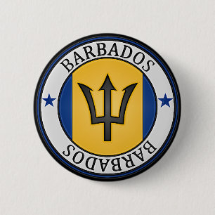 Badge Rond 5 Cm Emblème rond des Barbade