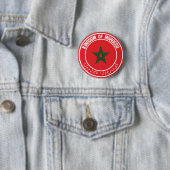 Badge Rond 5 Cm Emblème rond du Maroc (En situation)