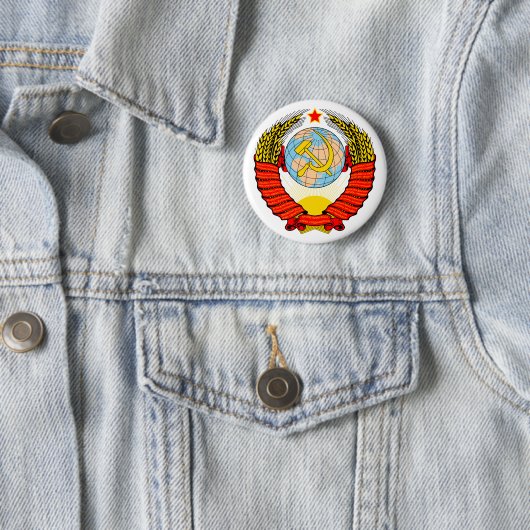 Badge Rond 5 Cm Emblème soviétique (En situation)
