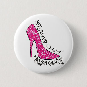 Badge Rond 5 Cm Emboutissez le cancer du sein