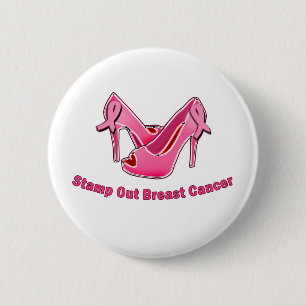 Badge Rond 5 Cm Emboutissez les stylets de cancer du sein