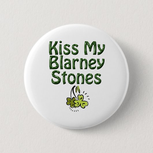 Badge Rond 5 Cm Embrasse mes pierres de Blarney (Devant)