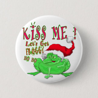 Badge Rond 5 Cm Embrasse-moi et Froggy