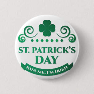 Badge Rond 5 Cm embrasse-moi je suis irish