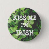 Badge Rond 5 Cm embrasse-moi Je suis IRLANDAIS (Devant)