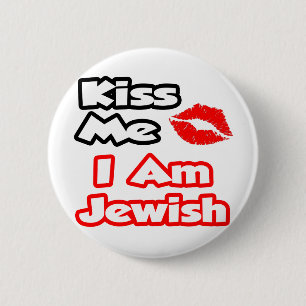 Badge Rond 5 Cm Embrasse-Moi... Je Suis Juif