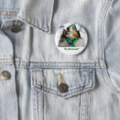 Badge Rond 5 Cm Embrasse-moi Je suis une épingle irlandaise (En situation)