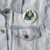 Badge Rond 5 Cm Embrasse-moi Je suis une épingle irlandaise (En situation)