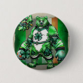 Badge Rond 5 Cm Embrassez l'Esprit d'Irlande Saint Patrick's Day (Devant)