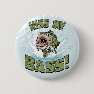 Badge Rond 5 Cm Embrassez ma grande vitesse basse de poissons de