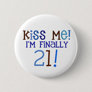 Badge Rond 5 Cm Embrassez-moi ! 21 !