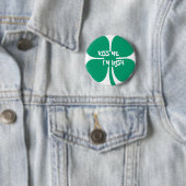 Badge Rond 5 Cm Embrassez-moi, je suis irlandais (En situation)