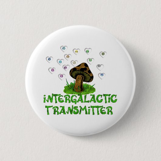 Badge Rond 5 Cm Émetteur intergalactique (Devant)