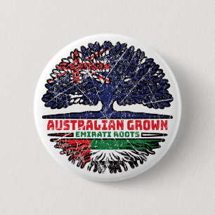 Badge Rond 5 Cm Émirats arabes unis Émirati Australien Australie