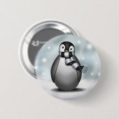 Badge Rond 5 Cm Emmy le pingouin d'empereur - bouton (Devant & derrière)