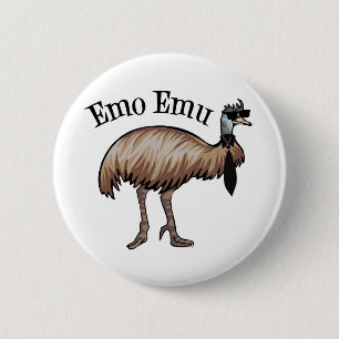Badge Rond 5 Cm Emo Emu