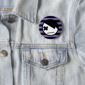 Badge Rond 5 Cm emo sur les rayures 1 (En situation)