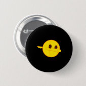Badge Rond 5 Cm Emoji Dab Dabbing Yellow Smile Face (Devant & derrière)