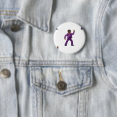Badge Rond 5 Cm Emoji Dancing Man (En situation)