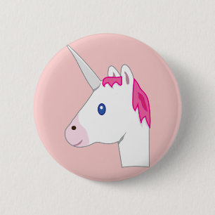 Badge Rond 5 Cm Emoji de licorne