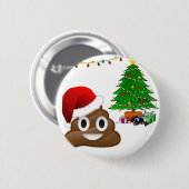 Badge Rond 5 Cm emoji de noël (Devant & derrière)