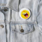 Badge Rond 5 Cm Emoji Emoticon riant (En situation)