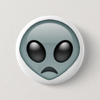 Badge Rond 5 Cm Emoji étranger triste