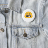 Badge Rond 5 Cm Emoji Griller (En situation)