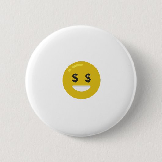 Badge Rond 5 Cm emoji oeil argent (Devant)