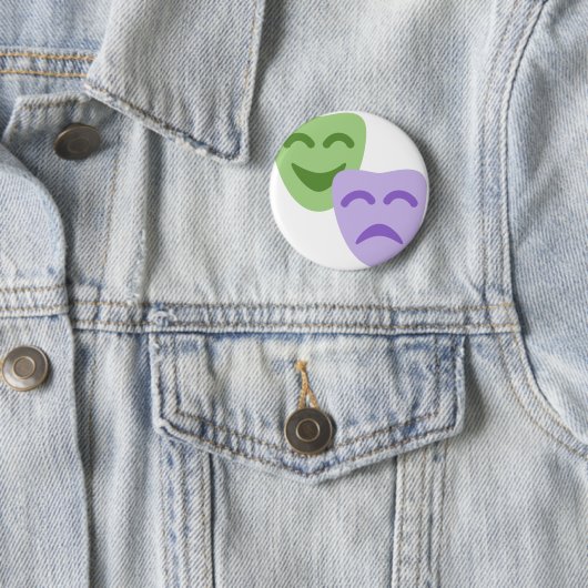 Badge Rond 5 Cm Emoji Twitter - Drama Theater (En situation)