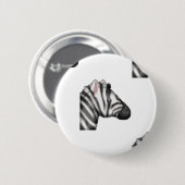 Badge Rond 5 Cm emoji zebra (Devant & derrière)