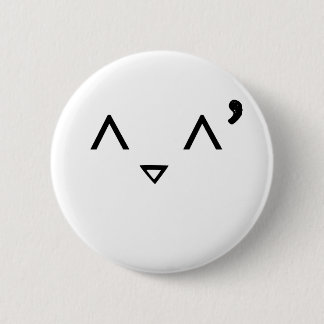 Badge Rond 5 Cm Émoticône : Embarrassed