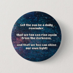 Badge Rond 5 Cm Empath Shine Positive Encouragement Citation