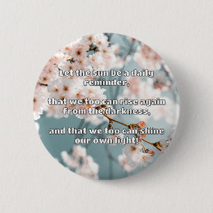 Badge Rond 5 Cm Empath Shine Positive Encouragement Citation