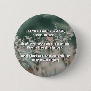 Badge Rond 5 Cm Empath Shine Positive Encouragement Citation