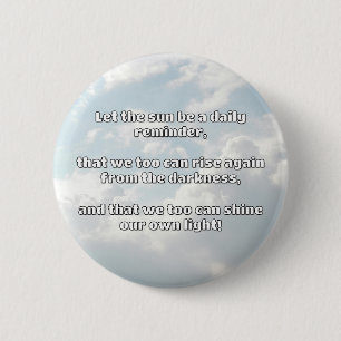Badge Rond 5 Cm Empath Shine Positive Encouragement Citation