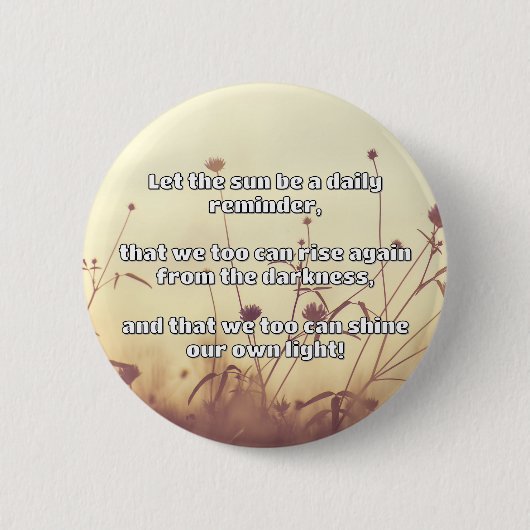 Badge Rond 5 Cm Empath Shine Positive Encouragement Citation (Devant)