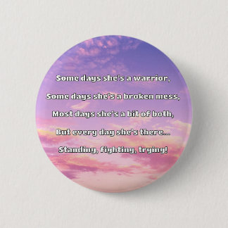 Badge Rond 5 Cm Empath Strength Positive Citation Encouragement