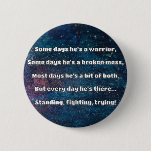 Badge Rond 5 Cm Empath Strength Positive Citation Encouragement