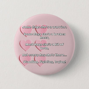 Badge Rond 5 Cm Empath Strength Positive Citation Encouragement