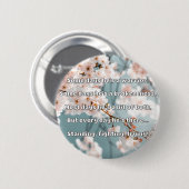 Badge Rond 5 Cm Empath Strength Positive Citation Encouragement (Devant & derrière)